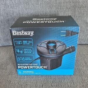 Bestway PowerTouch AC Electric Air Pump 110-120V, New In‎ Box